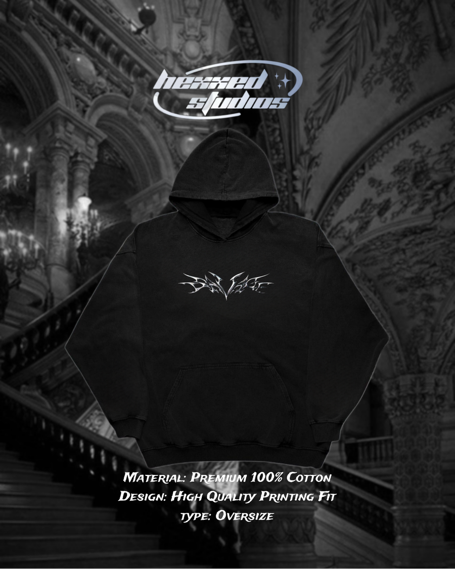 CHROME' OVERSIZE PRINTED HOODIE'