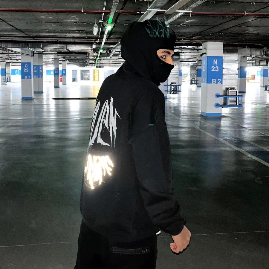 RAVEN' REFLECTIVE HOODIE'