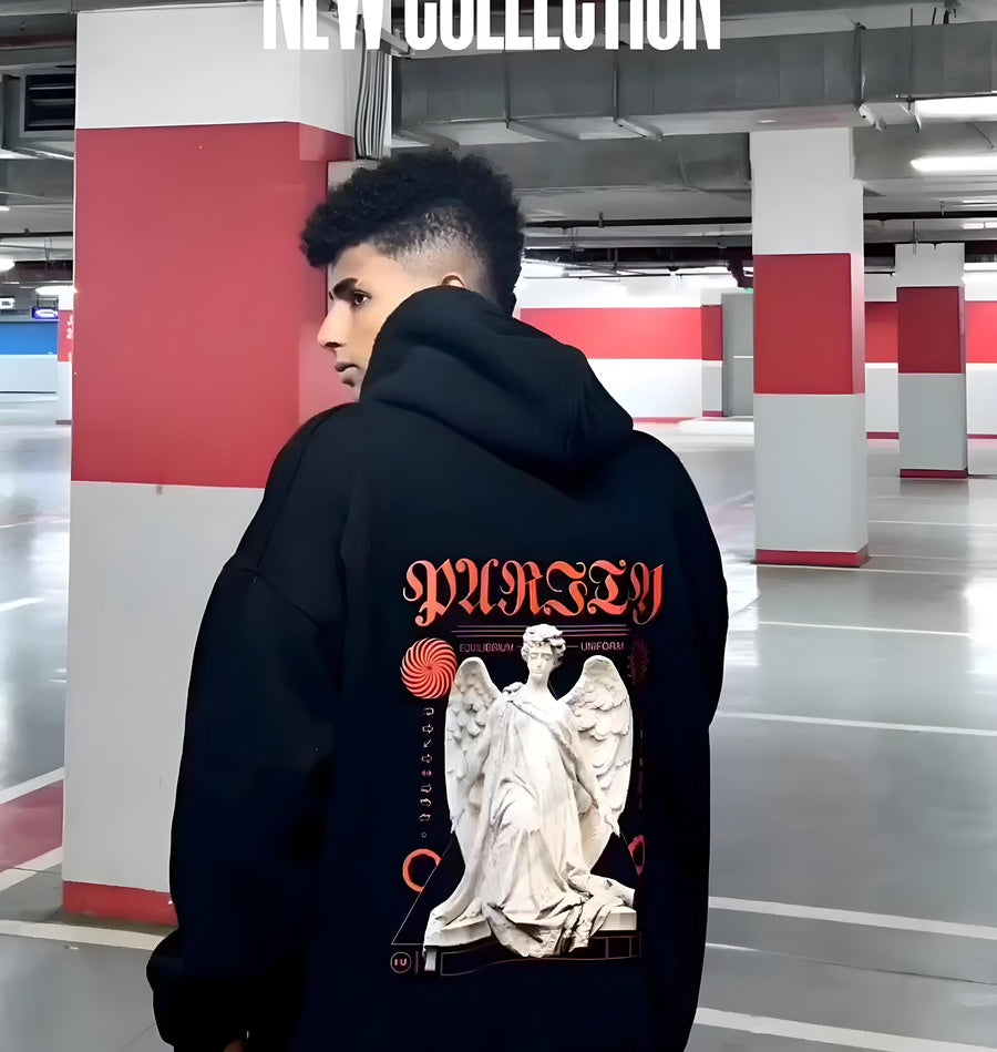 DEPRESSED' PRINTED HOODIE'