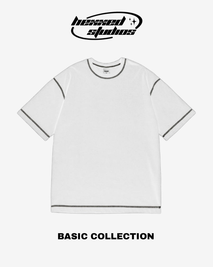 Stitch Oversize White tee