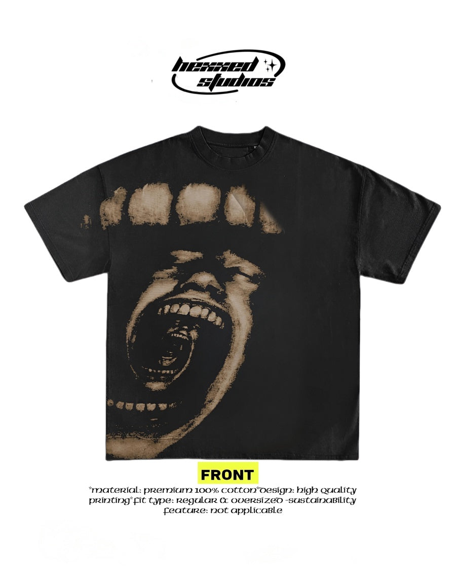 Oversize Fit Crew Neck Printed T-Shirt