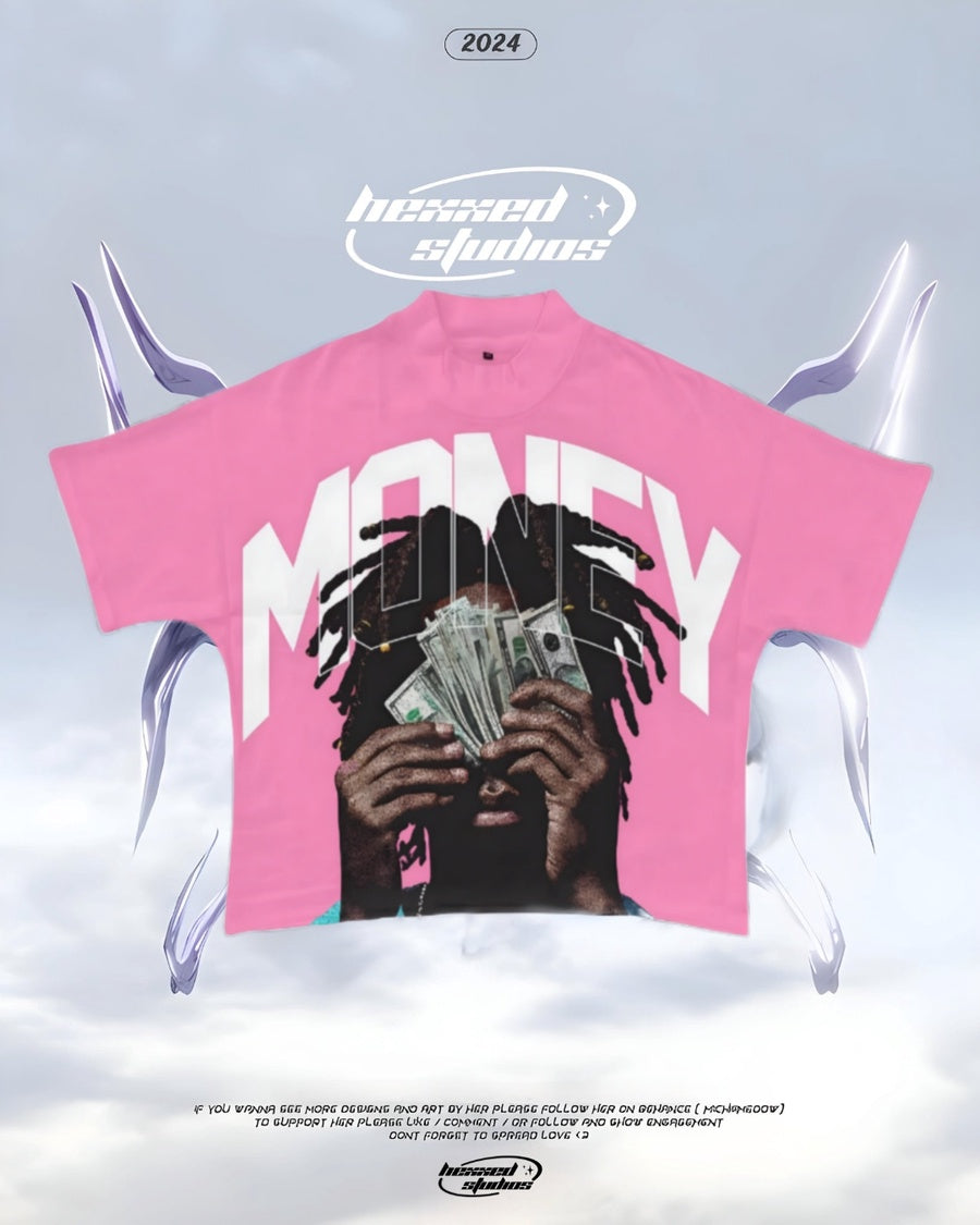 "MONEY" OVERSIZE PRIENTED T-SHIRT