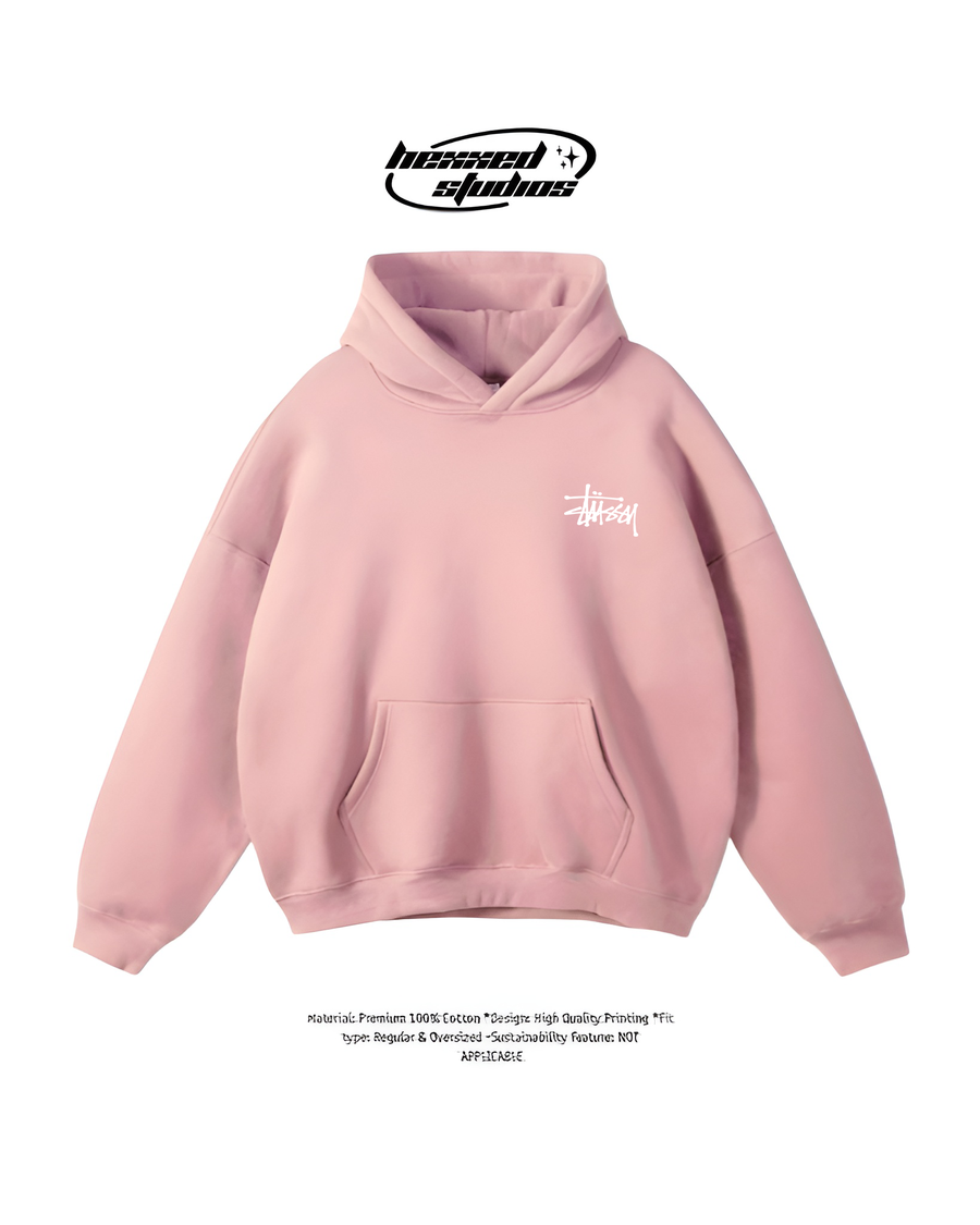 STUSSY PINK HOODIE