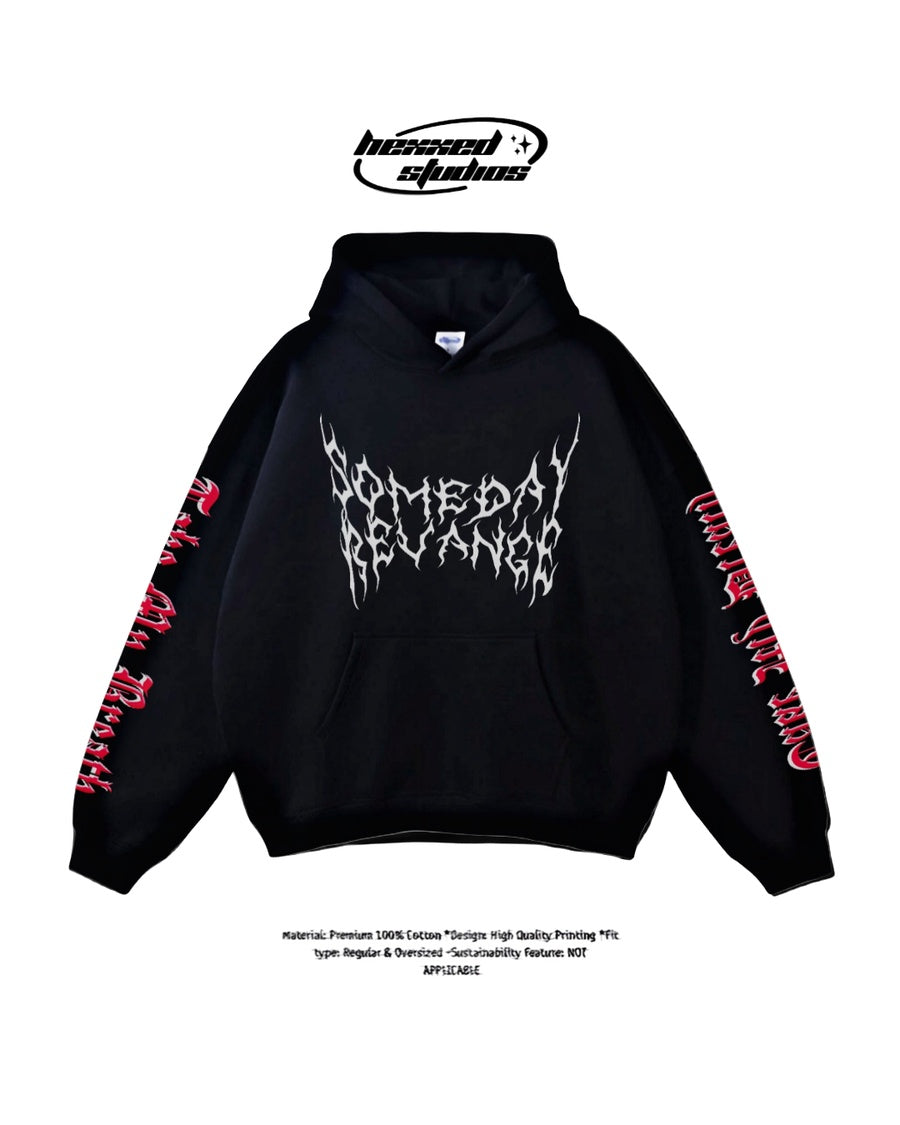 REVANGE" PRINTED HOODIE"