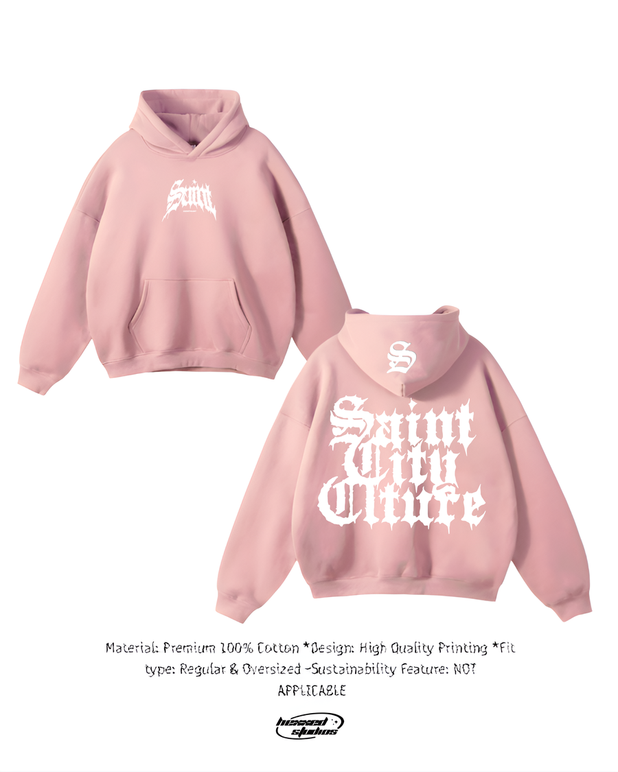SAINT THE CULTURE PINK HOODIE