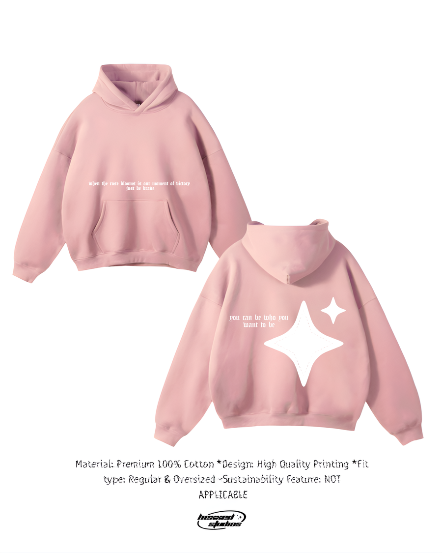 ROSE BLOOMS PINK HOODIE