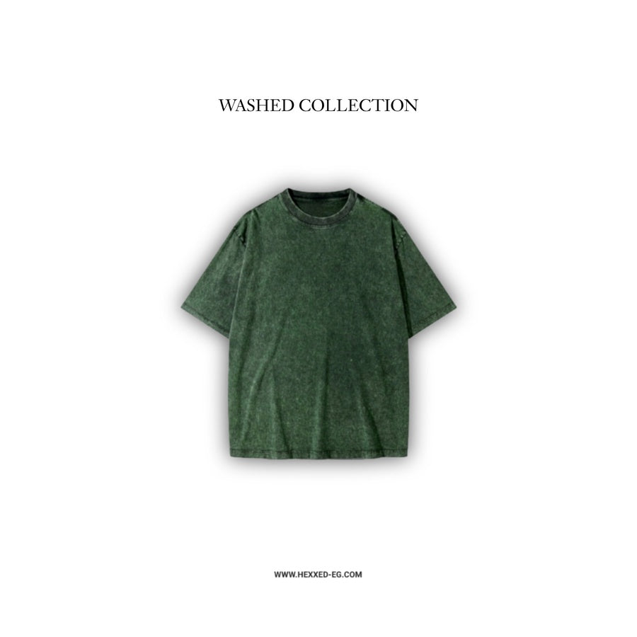 Olive green Washed Tee
