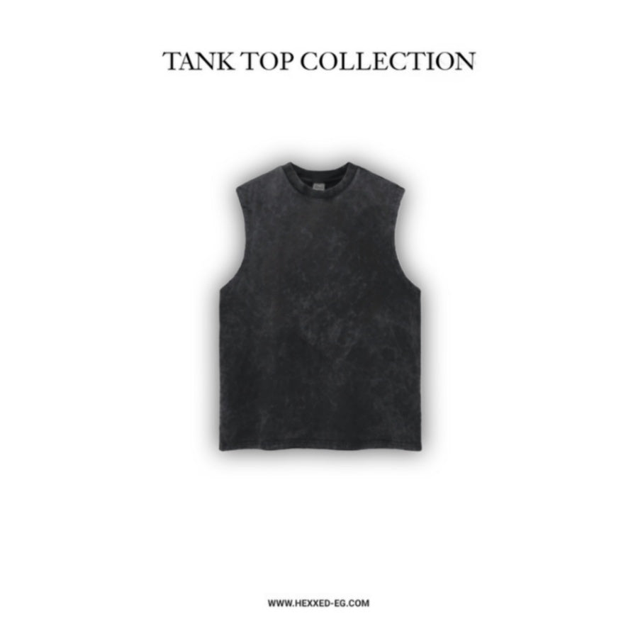 Dark Gray Washed Tank top