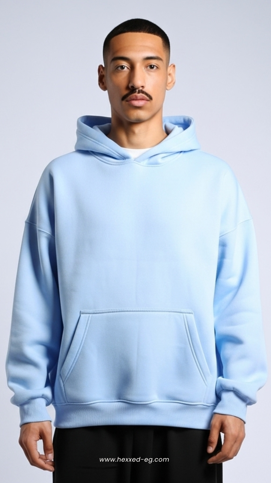 SKY BLUE BASIC HOODIE