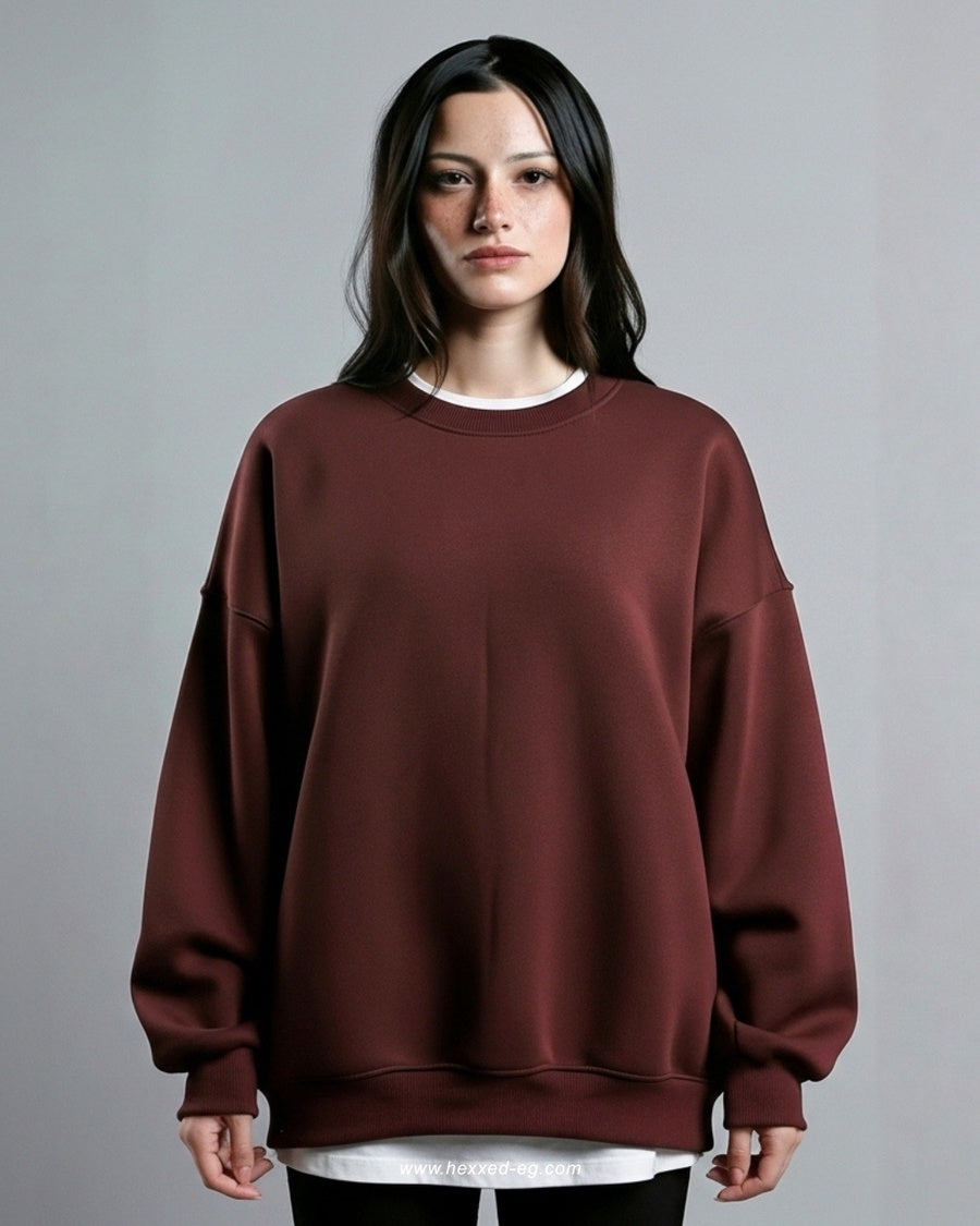 BROWN BASIC CREWNECK