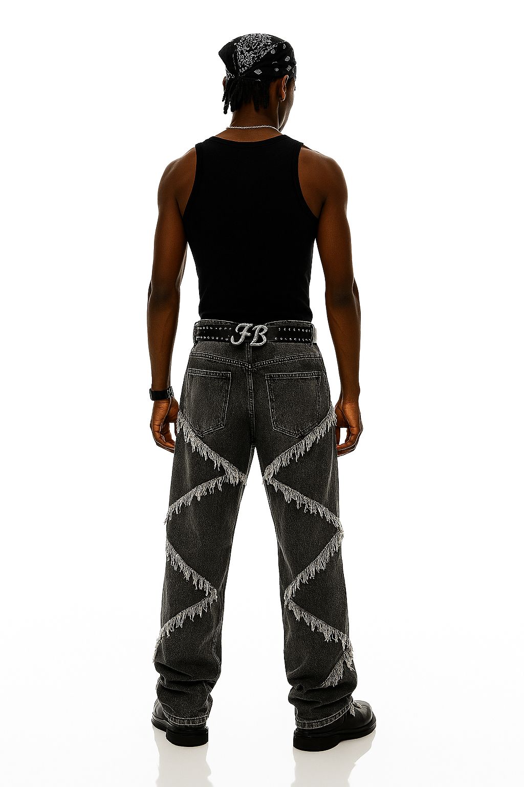 Black Ribbed Tank Top