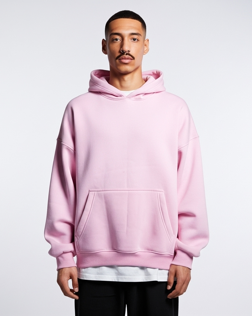 PINK BASIC HOODIE