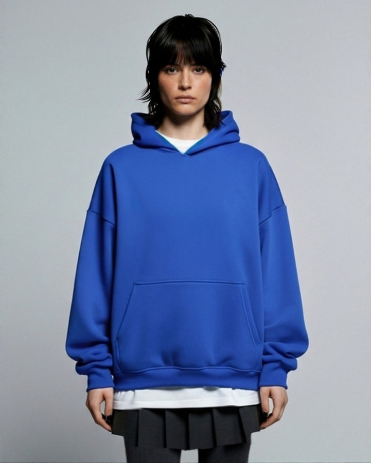 BLUE BASIC HOODIE