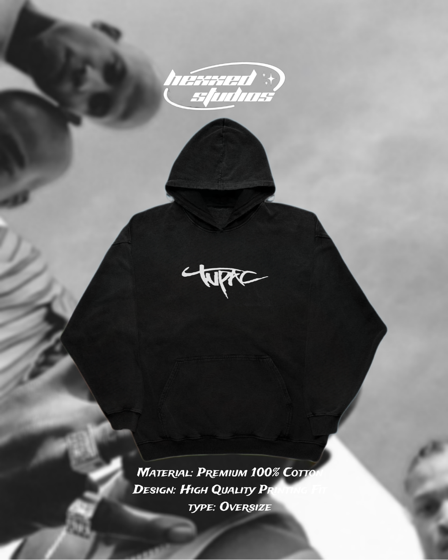 2PAC' OVERSIZE PRINTED HOODIE'
