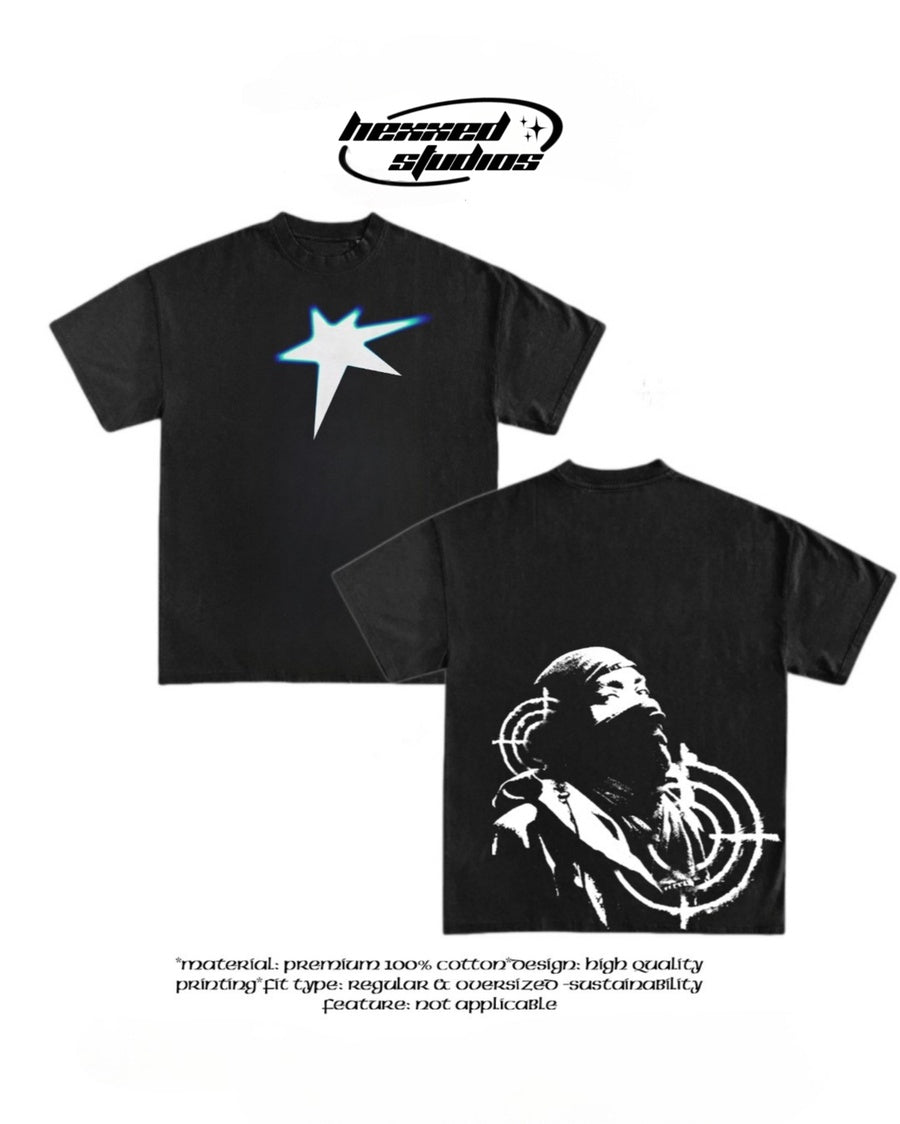 Oversize Fit Crew Neck Printed T-Shirt