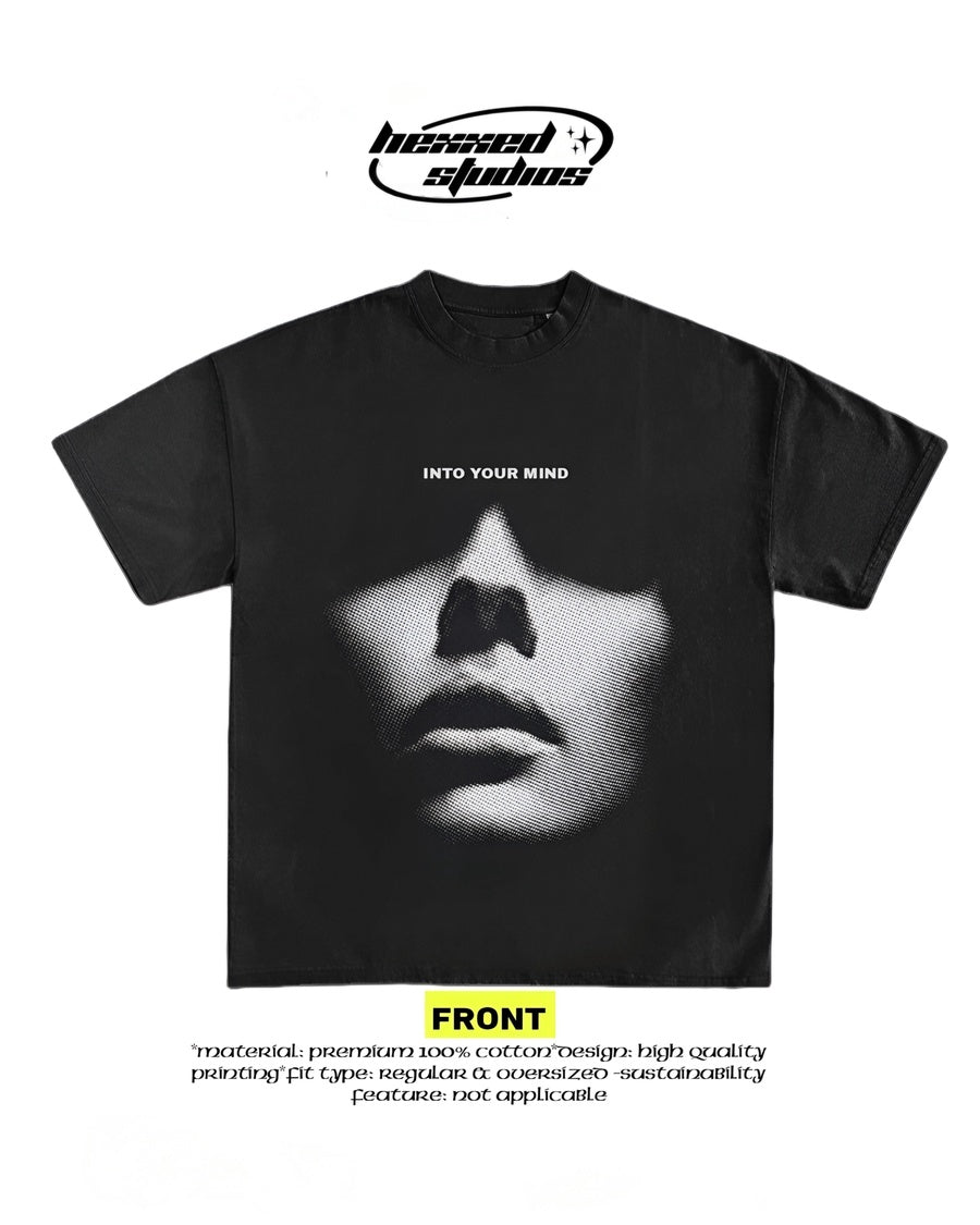 "INTO YOUR MIND" Oversize Printed T-Shirt