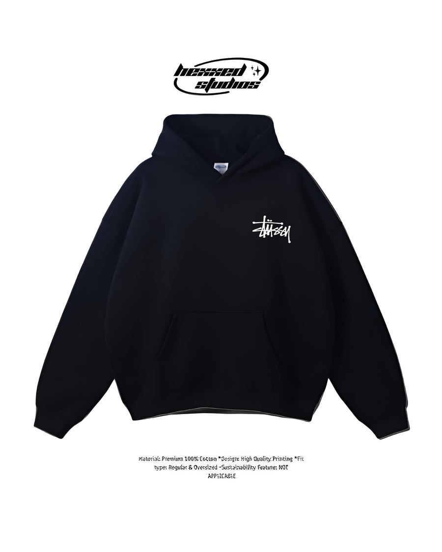 STUSSY BLACK HOODIE