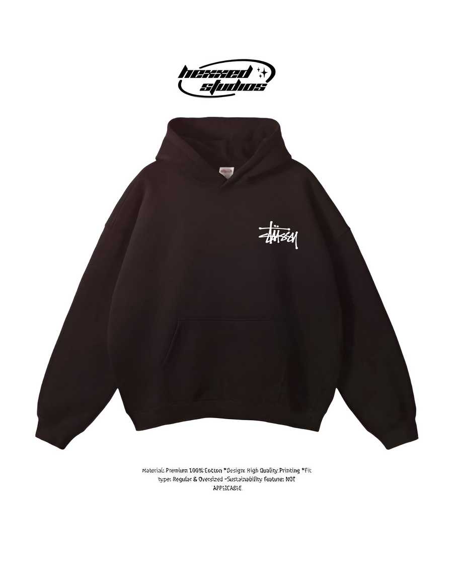 STUSSY BROWN HOODIE