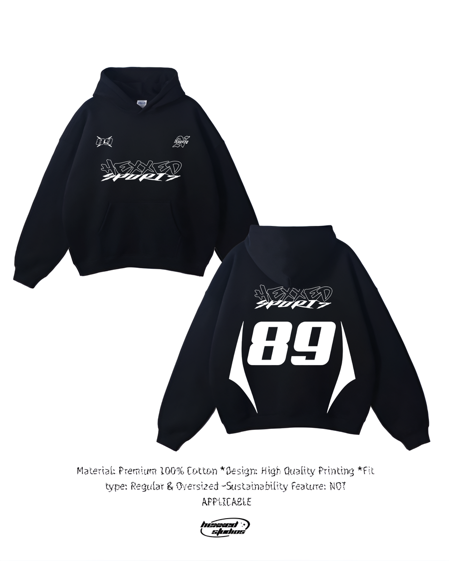 89HEXXED BLACK HOODIE
