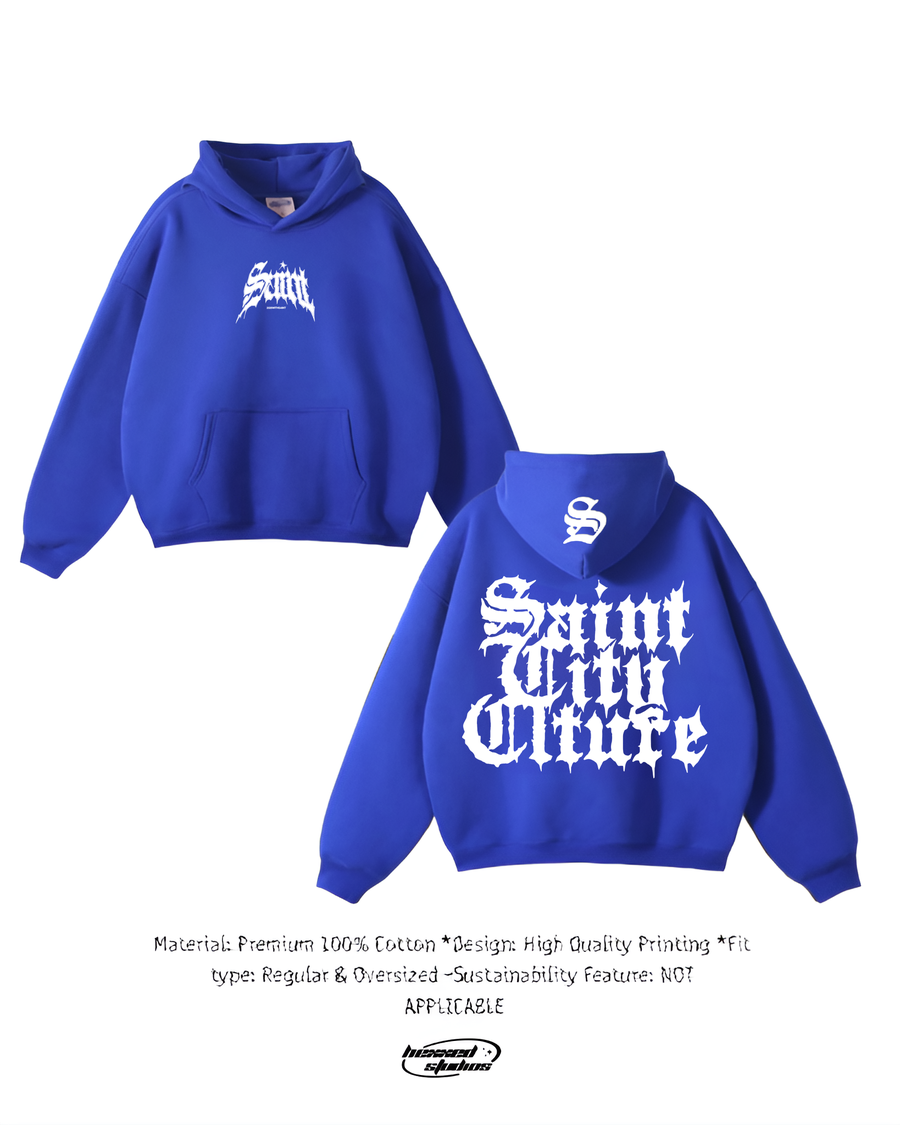 SAINT THE CULTURE BLUE HOODIE