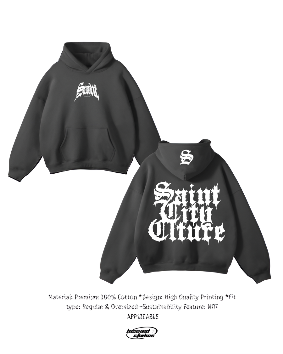 SAINT THE CULTURE GRAY HOODIE