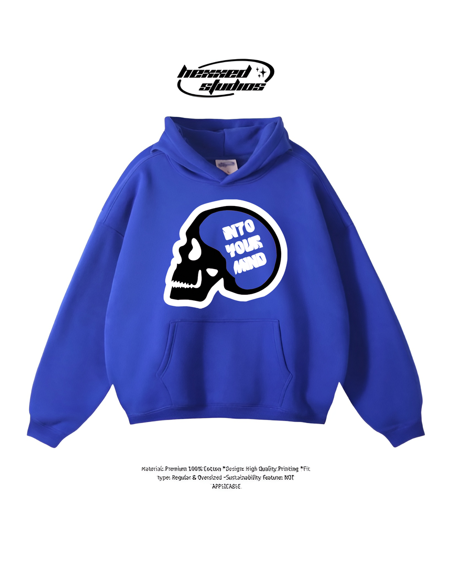 INTO YOUR MIND BLUE HOODIE