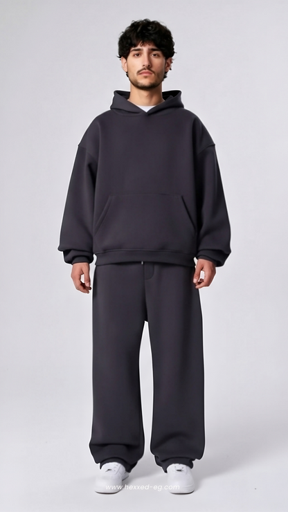 DARK GRAY BASIC HOODIE