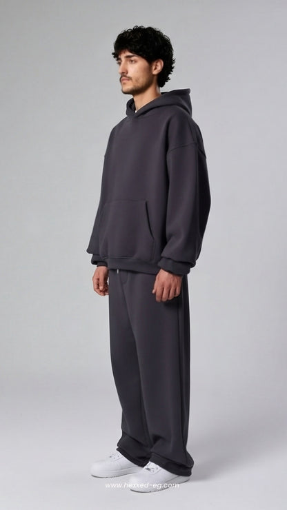 DARK GRAY BASIC HOODIE