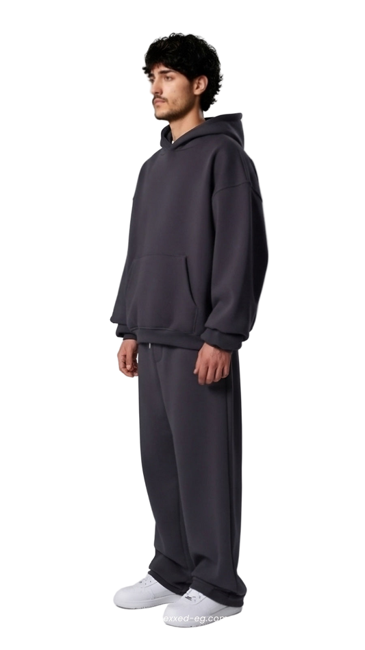 DARK GRAY BASIC HOODIE