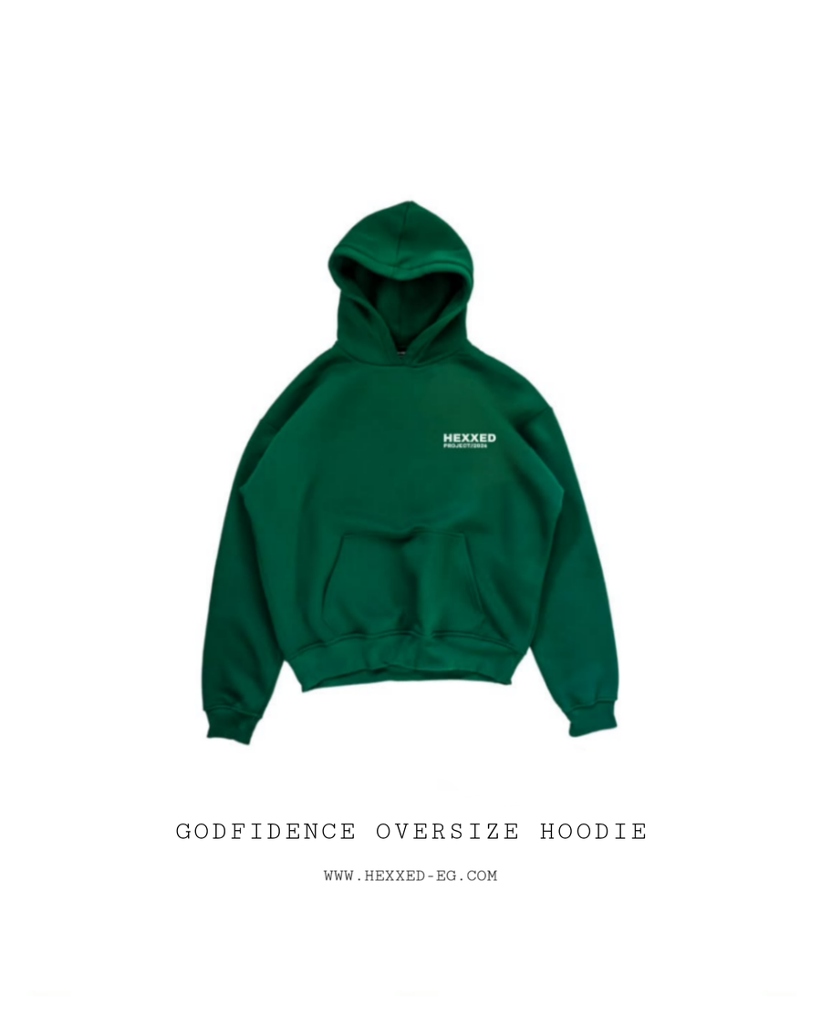 GODFIDENCE DARK GREEN HOODIE