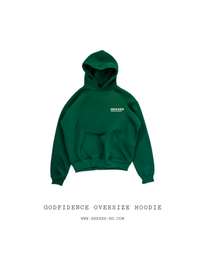 GODFIDENCE DARK GREEN HOODIE