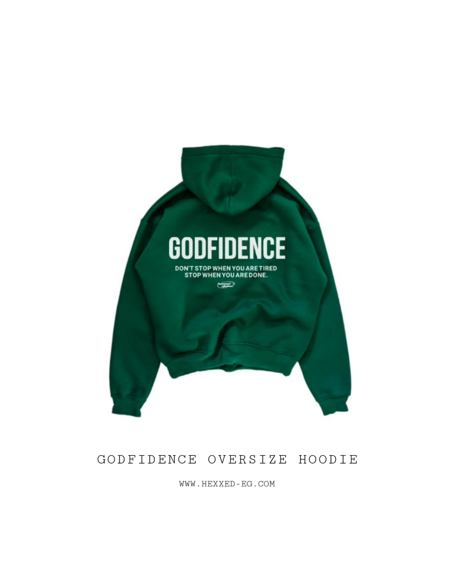 GODFIDENCE DARK GREEN HOODIE