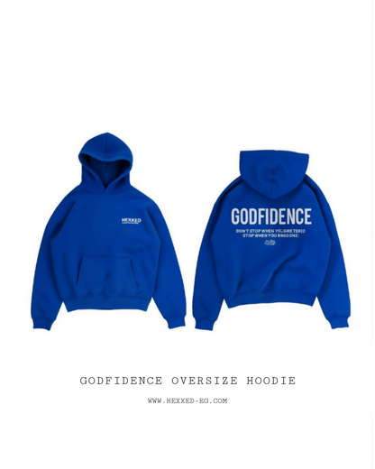 GODFIDENCE BLUE HOODIE