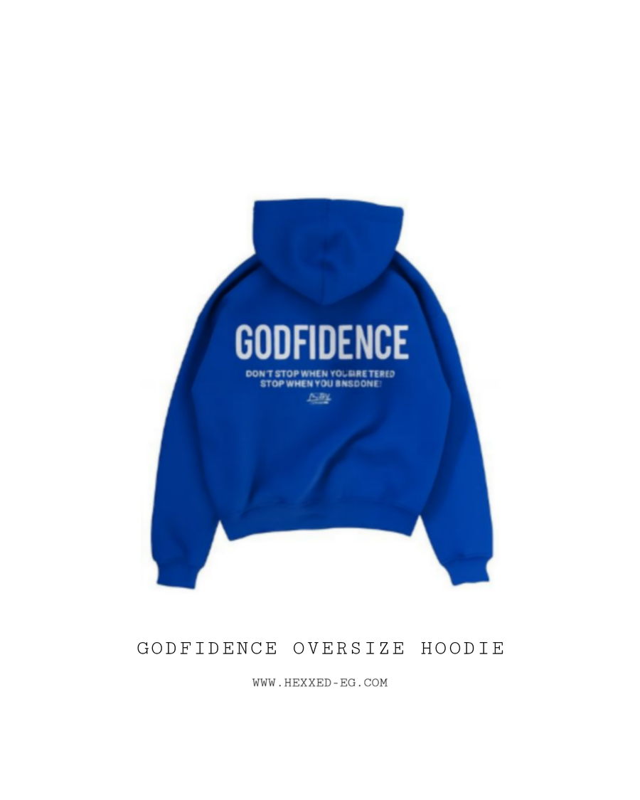 GODFIDENCE BLUE HOODIE