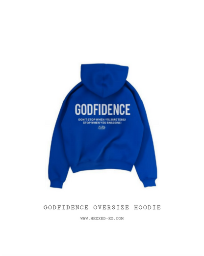 GODFIDENCE BLUE HOODIE