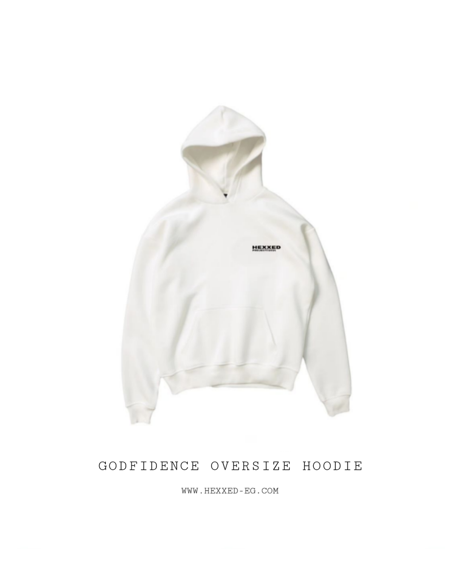GODFIDENCE WHITE HOODIE