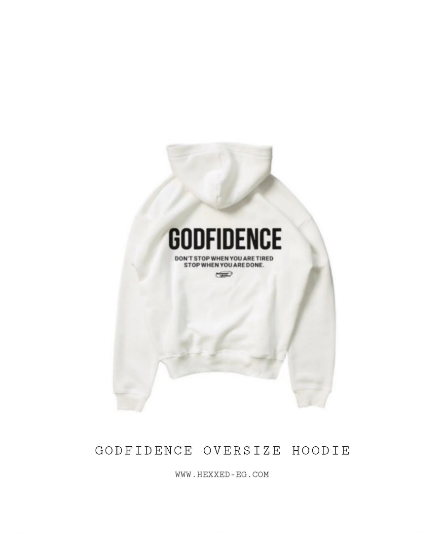 GODFIDENCE WHITE HOODIE
