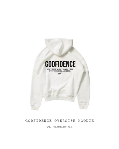 GODFIDENCE WHITE HOODIE