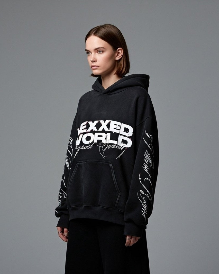 HEXXED WORLD WASHED HOODIE