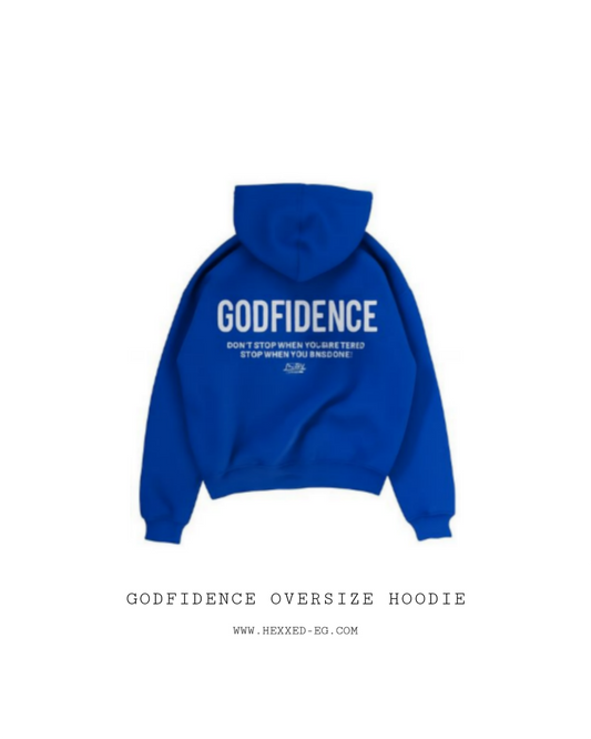 GODFIDENCE BLUE HOODIE