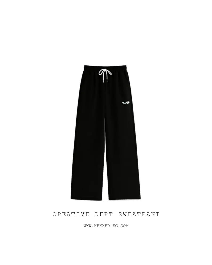 CREATIVE DEPT BLACK SWEATPANT