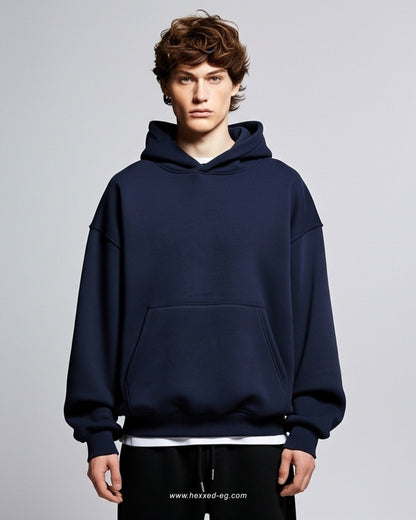 NAVY BASIC HOODIE