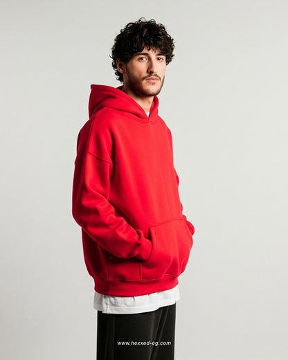 RED BASIC HOODIE