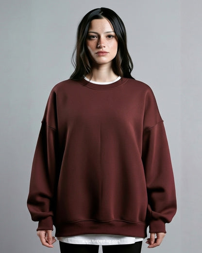 BROWN BASIC CREWNECK