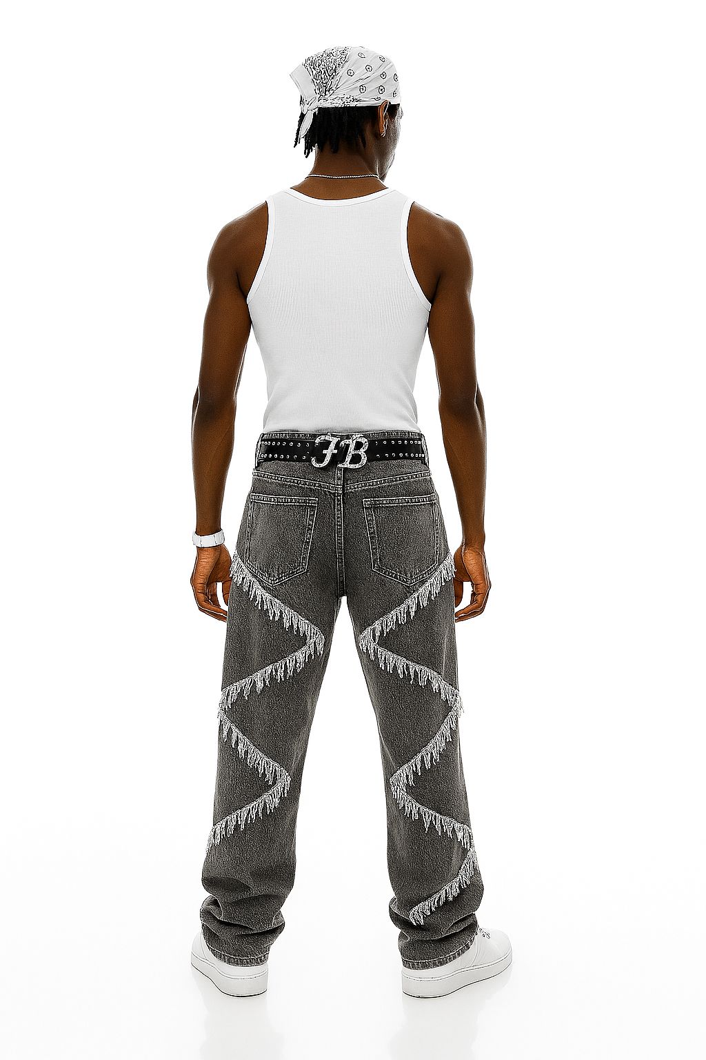 White Ribbed Tank Top