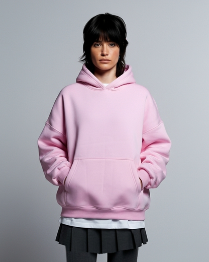 PINK BASIC HOODIE