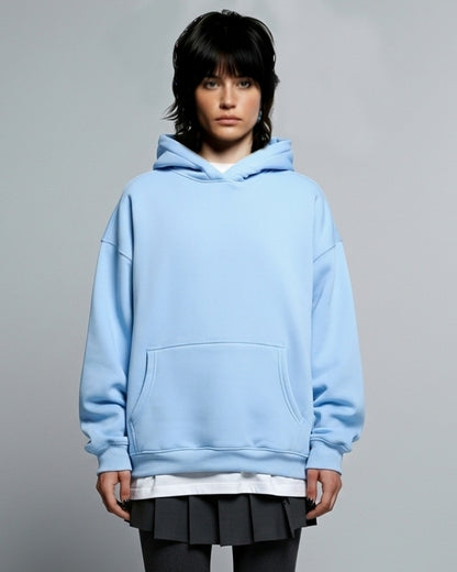 SKY BLUE BASIC HOODIE