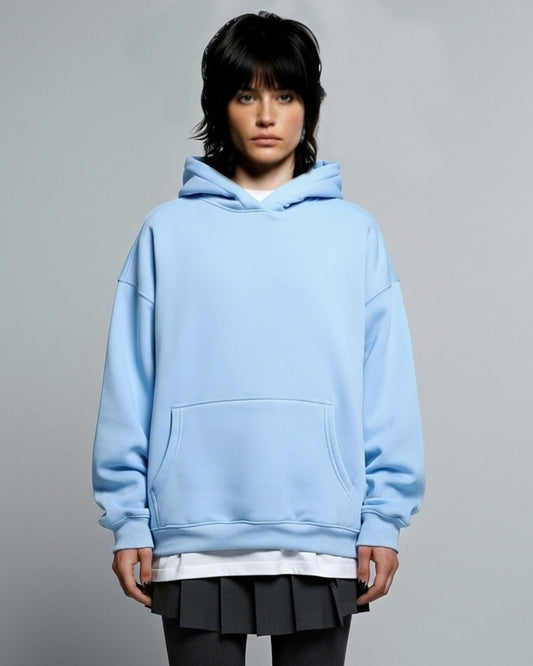 SKY BLUE BASIC HOODIE
