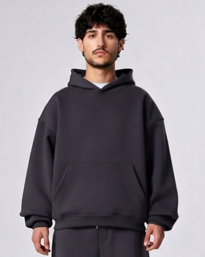 DARK GRAY BASIC HOODIE
