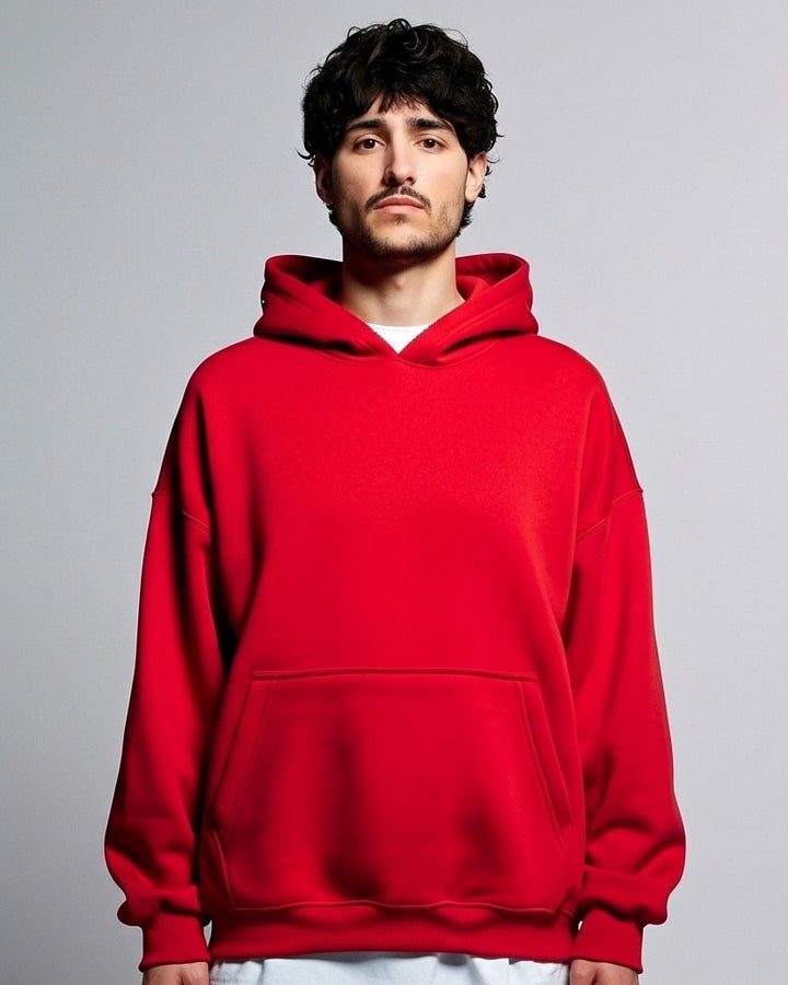 RED BASIC HOODIE